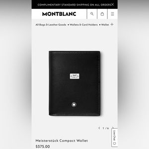 Authentic Montblanc Meisterstück Leather Collection men’s wallet
